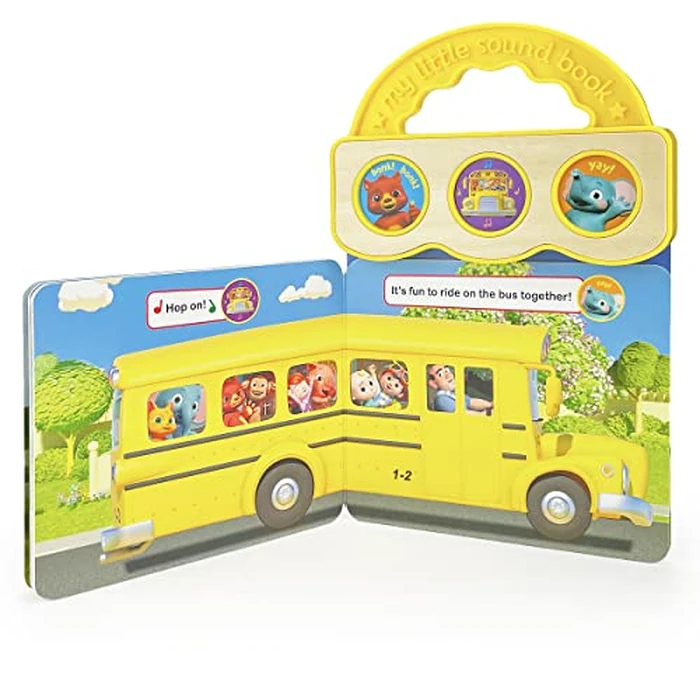 CoComelon Wheels on the Bus: 3-Button Sound Board Book for Babies and Toddlers, Ages 1-4 by Cottage Door Press - Image 5