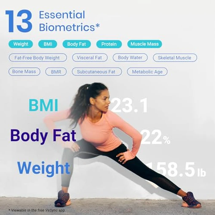 Etekcity Smart Scale for Body Weight and Fat Percentage, Digital Bathroom Accurate Weighing Machine for People's BMI Muscle, Bluetooth Electronic Body Composition Monitor Syncs with App, 400lb by Etekcity - Image 3