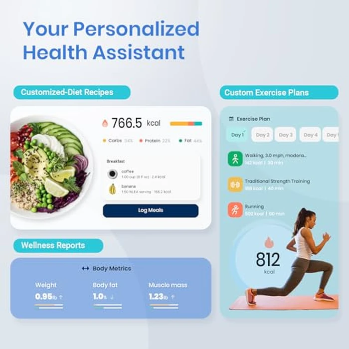 Etekcity Smart Scale for Body Weight and Fat Percentage, Digital Bathroom Accurate Weighing Machine for People's BMI Muscle, Bluetooth Electronic Body Composition Monitor Syncs with App, 400lb by Etekcity - Image 5