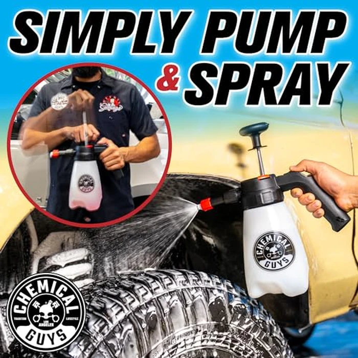 Chemical Guys Mr. Sprayer Foamer, Foaming Pump Sprayer for Home, Garden and Car Detailing & Washing (50 oz Bottle), Clear by Chemical Guys - Image 2