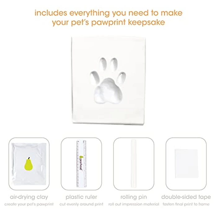 Pearhead Pet Memorial Photo Memory Box and Paw Print Kit, Dog or Cat Pawprint DIY Kit, Pet Urn or Keepsake Memory Box, Espresso by Pearhead - Image 4