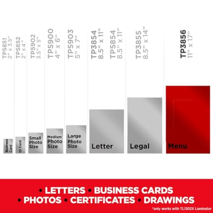 Scotch Thermal Laminating Pouches, Legal Size 11 x 17 Inches, 25 Pack Laminating Sheets, 3 Mil, Education Supplies & Craft Supplies, for Use with Thermal Laminators by Scotch - Image 4