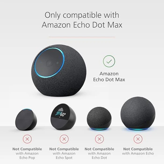 Made for Amazon Stand with USB-C charging ports for Echo Dot Max by Mission Cables - Image 4