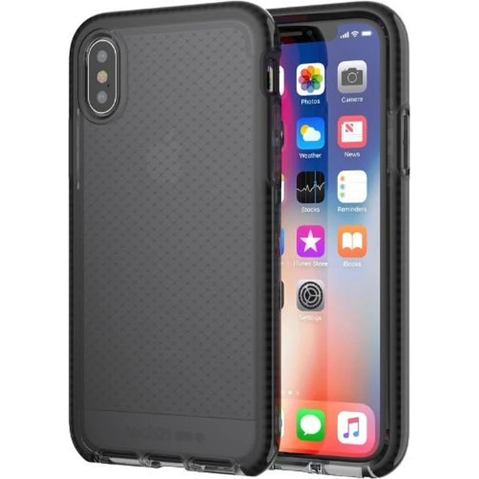 Tech21 Evo Check Series Phone Case for Apple iPhone X l iPhone Xs - Smokey/Black by Tech21 - Refurbished - Acceptable condition - US$20.48