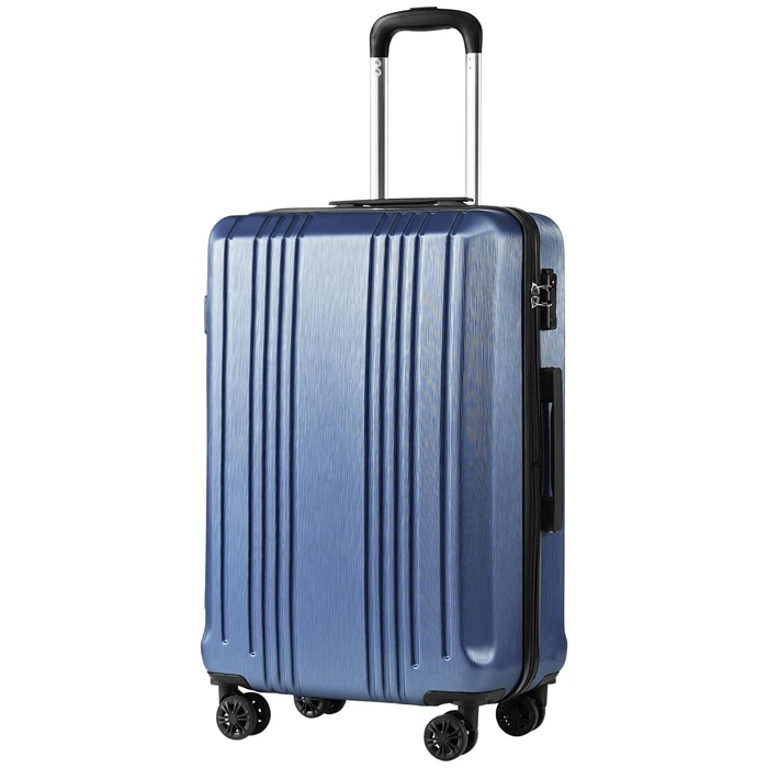 Coolife Luggage Suitcase PC+ABS with TSA Lock Spinner Carry on Hardshell Lightweight 20in 24in 28in(ice Blue, S(20in_Carry on)) by Coolife - Used - Very Good condition