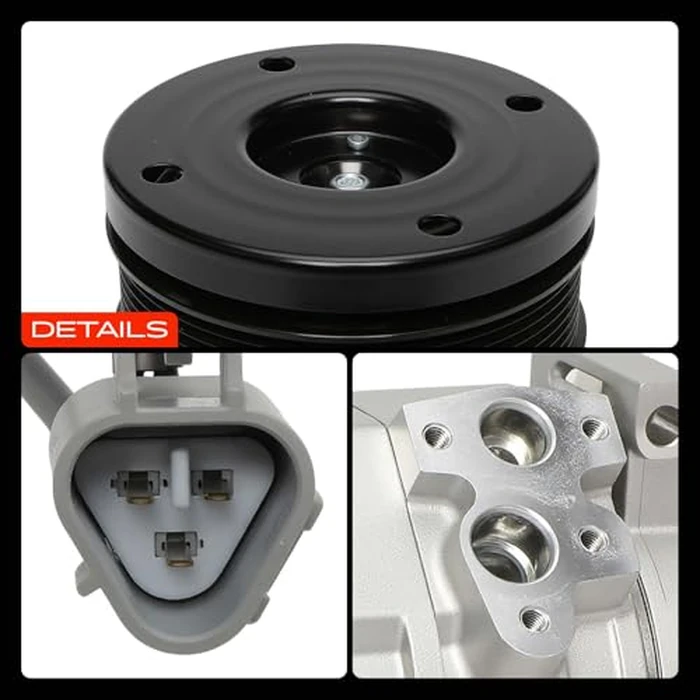 A-Premium AC Compressor with A/C Clutch (8-Grooves） Compatible with Toyota Tundra 4.6L, 5.7L 2007-2021, with 10S20C Style Compressor, Replace# 883200C130, 883200C190 by A-Premium - Image 9