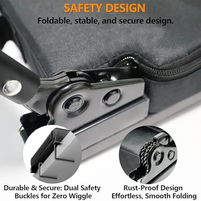 MMIGOU Heated Portable Stadium Chair with Back Support and Cushion, Wide Padded Bleacher Seat - Foldable Comfort for Sporting Events, Concerts, and Outdoor Games by MMIGOU - Image 4