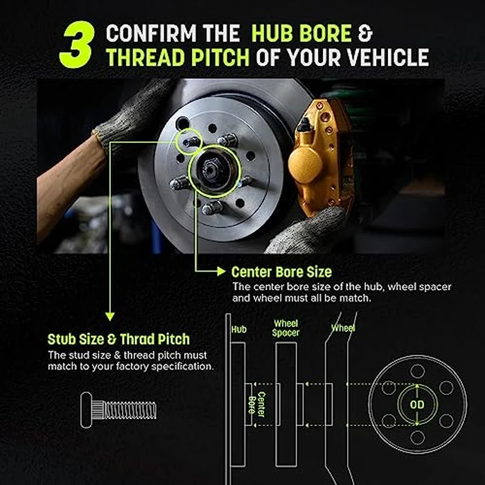 Customadeonly 5x114.3 Wheel Spacers for 370Z 350Z 240SX 300ZX GTR Murano Maxima Sentra (2pcs 5mm Thick Black) Wheel Spacer for Q60 G37 G35 Hubcentric w/o Lip 5x4.5 66.1mm Bore by Customadeonly - Image 7