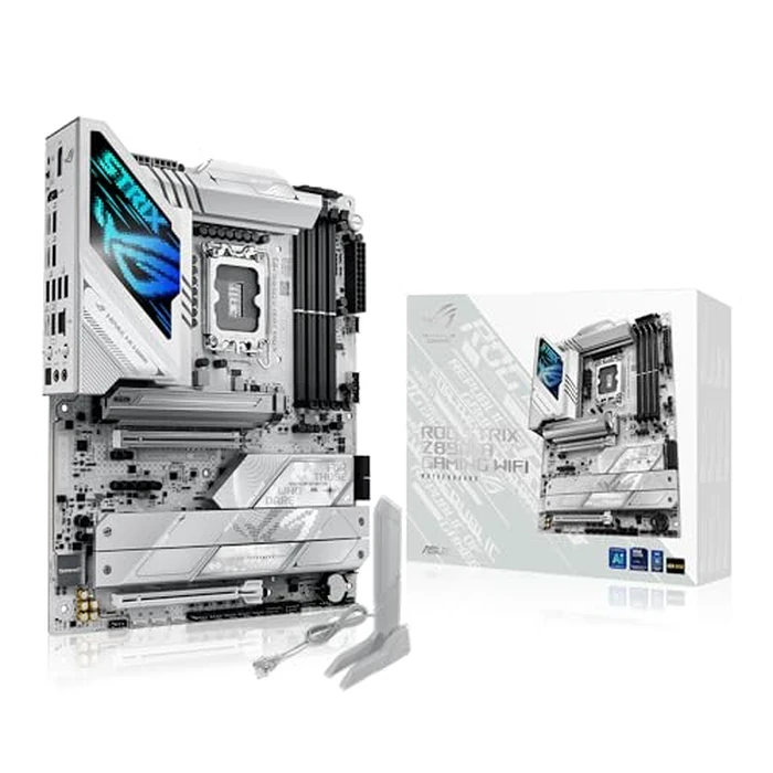 ASUS ROG STRIX Z890-A GAMING WIFI Z890 LGA 1851 ATX motherboard, Intel(R) Core(TM) Ultra Series 2 Ready, Advanced AI PC-ready, 16+2+1+2 stages, DDR5, WiFi 7, 2.5G, 5x M.2, Thunderbolt(TM) 4, USB Type-C, AI OC by ASUS - Used - Very Good condition