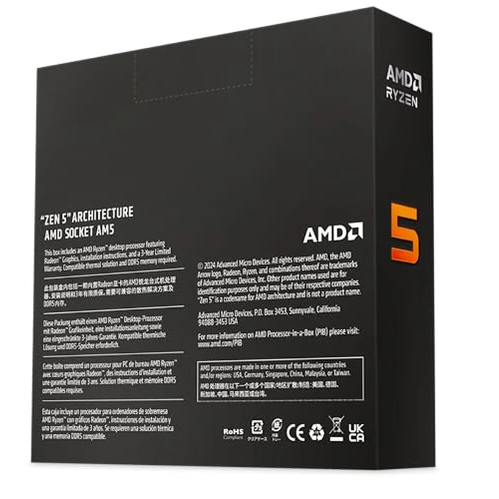 AMD Ryzen(TM) 5 9600X 6-Core, 12-Thread Unlocked Desktop Processor by AMD - Image 2