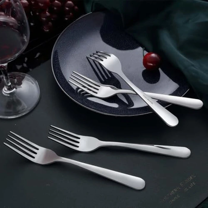 Unokit 24-Piece Stainless Steel Dinner Forks Silverware - 7.1 Inch Silver Dinner Forks Set of 24, Forks Set, Flatware Forks for Home, Kitchen or Restaurant, Mirror Polished, Dishwasher Safe by Unokit - Image 7