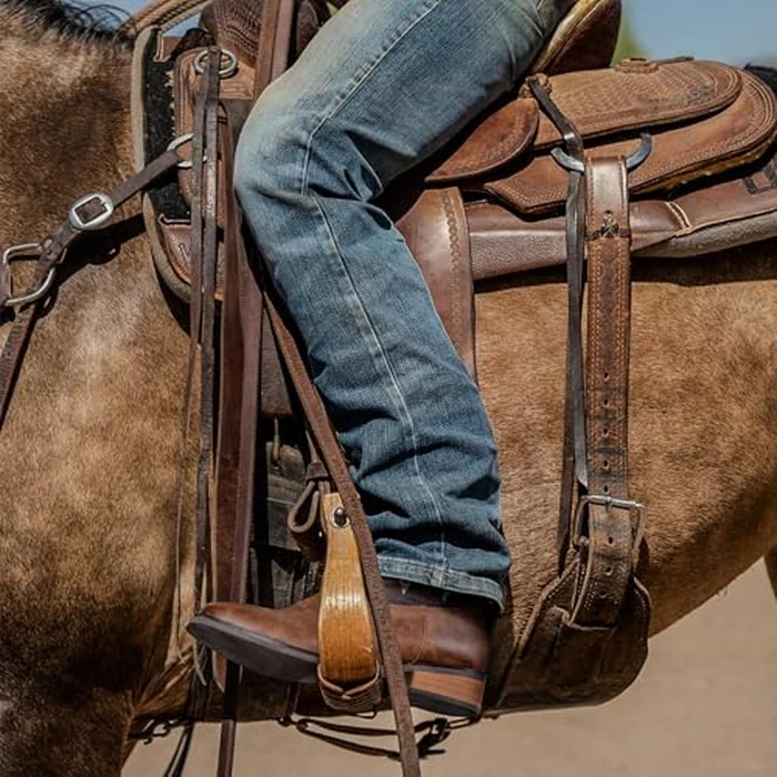 J's.o.l.e Men's Cowboy Western Boots Comfortable Wide Calf Square Toe Boots by J's.o.l.e - Image 8