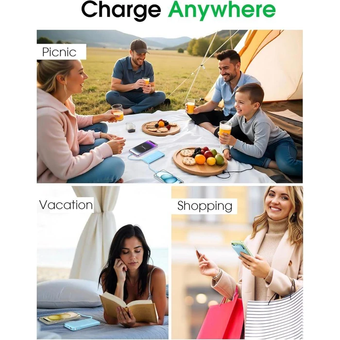 TG90 degrees Z53 10000mAh 4-Port Power Bank - Blue by TG90 degrees - Image 9