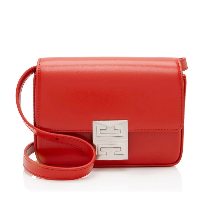 Givenchy Calfskin 4G Small Shoulder Bag - Calfskin - Red by Givenchy - Image 1