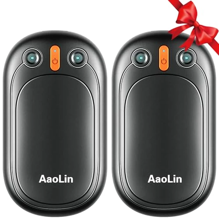 AI Hand Warmers Rechargeable, AaoLin 2 Pack Electric Hand Warmers Reusable, 12Hrs Long Heating, Portable Pocket Handwarmer Great Gift for Outdoors, Camping, Golf, Hunting Gear by AaoLin - Used - Like New condition - US$8.78