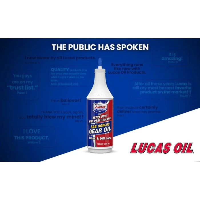 Lucas Oil 10043 SAE 80W-90 Heavy Duty Gear Oil - 1 Quart by Lucas Oil - Image 3