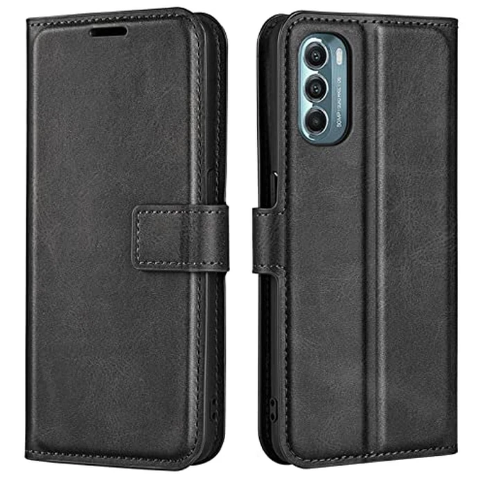Flip Case for Motorola Moto G Stylus 5G 2022 Wallet PU Leather Magnetic Protective Cellphone Case for Moto G Stylus Folio Book Cover with Stand (Black) by Kezaizhe - Image 1