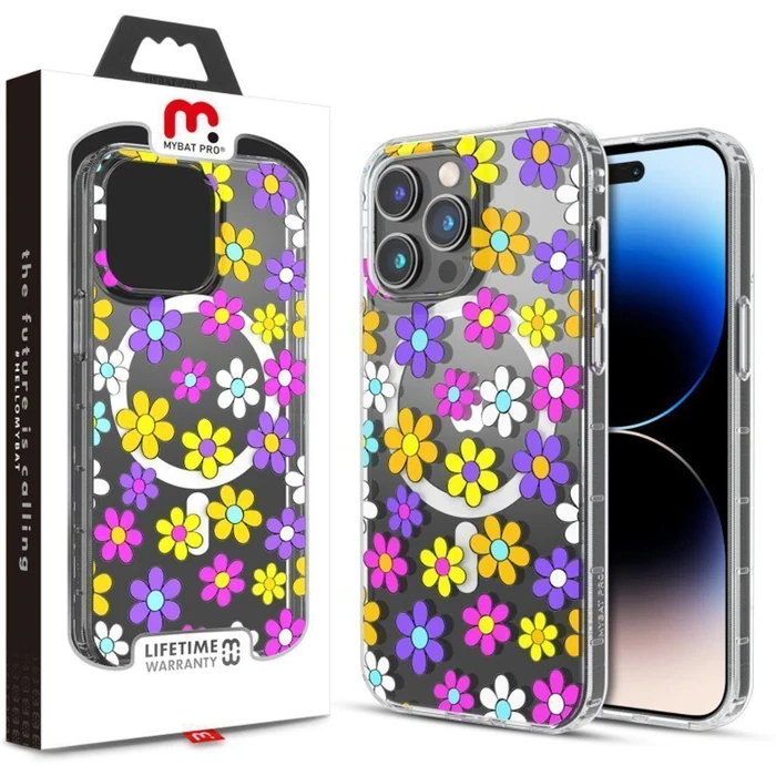 MyBat Pro Mood Series Phone Case with MagSafe for iPhone 14 Pro - Multi Color Daisy by MyBat Pro - Image 1