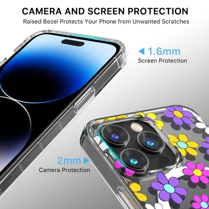 MyBat Pro Mood Series Phone Case with MagSafe for iPhone 14 Pro - Multi Color Daisy by MyBat Pro - Image 4