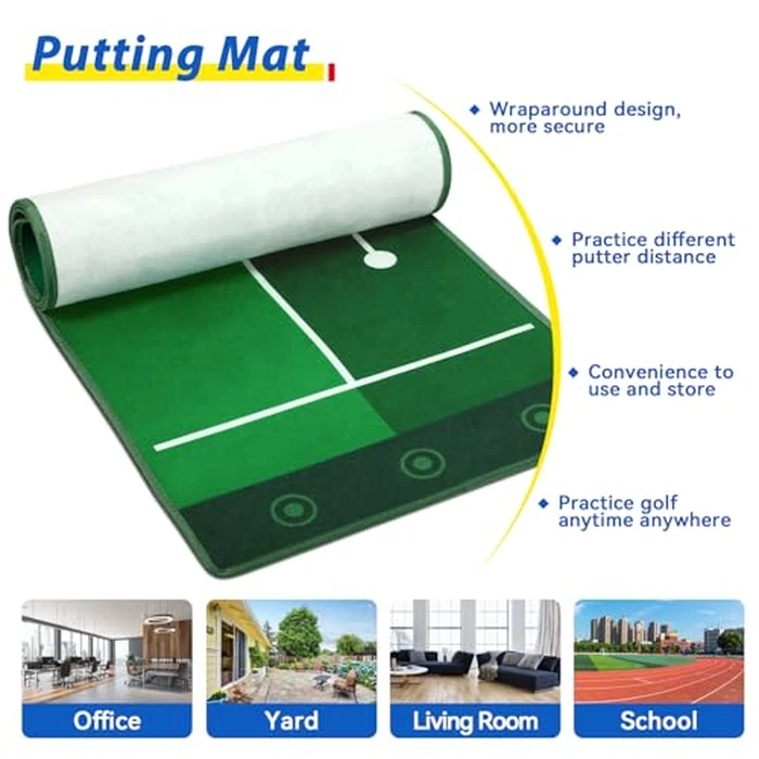 Liberry Toddler Golf Set with Putting Mat for 2 3 4 Years Old Boys Girls, Upgraded Kids Golf Cart with Unique Shoulder Strap Design, Indoor and Outdoor Golf Toys Gifts by Liberry - Image 5