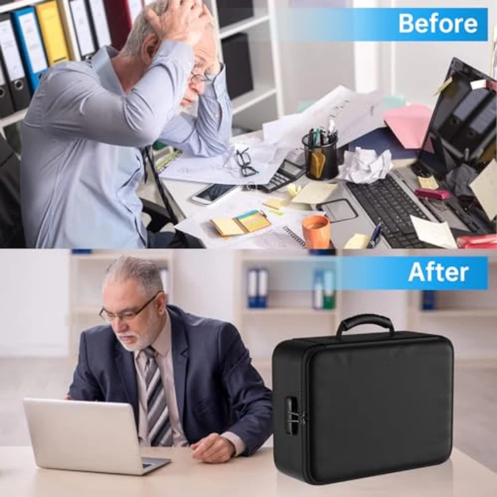 ENGPOW 5200 degreesF Fireproof Document Bag with Lock, Soft 8 Layers Document Organizer, Portable Home Travel Safe Storage by ENGPOW - Image 9