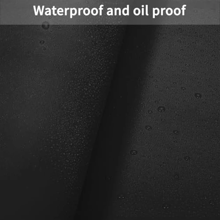 Zinkooat Runner for Dresser Top - 22x48 Inch Waterproof Easy to Clean Can Conceal Flaws Protector The Table Top from Scratches Used for Coffee Table Dresser(Black+Black 22x48) by Zinkooat - Image 4