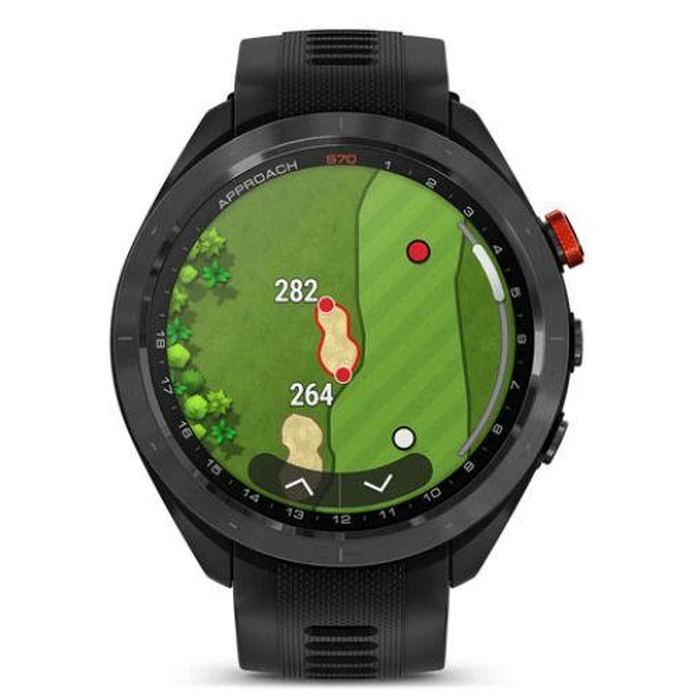 Garmin Approach S70 Smartwatch - 47mm - Black Ceramic Case with Black Silicone Silicone Band by Garmin - Refurbished - Excellent condition
