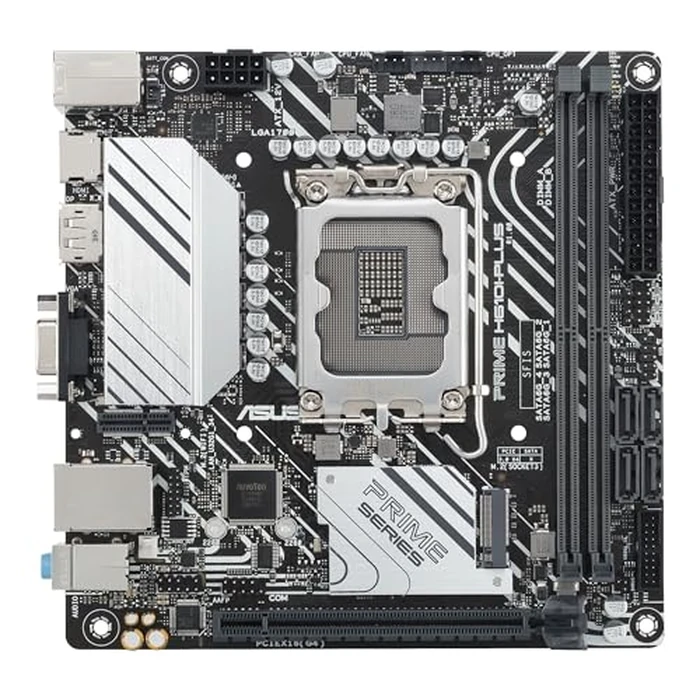 ASUS Prime H610I-PLUS-CSM Intel(R) H610 (LGA 1700) Mini-ITX Motherboard with DDR5 5600, PCIe 4.0, M.2 Slot, Intel(R) 1 Gb Ethernet, DisplayPort, HDMI(TM), D-Sub, USB 3.2, SATA 6, ASUS Control Center Express by ASUS - Image 2