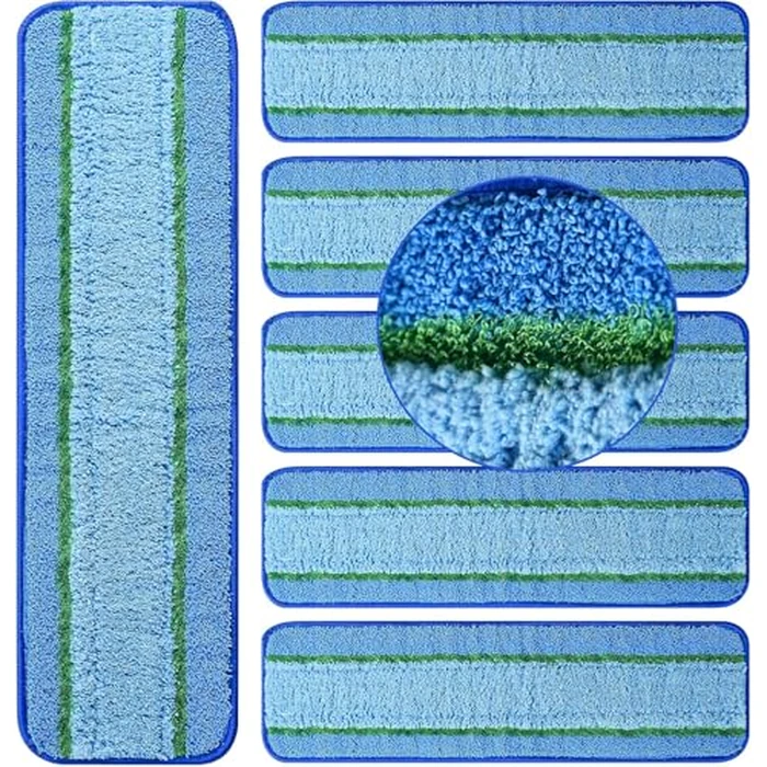 6 Pack Deep Clean Pads for Bona Family of Mops, Washable & Reusable Microfiber Cleaning Pad for Hardwood and Multi-Surface by AnDongo - Used - Like New condition