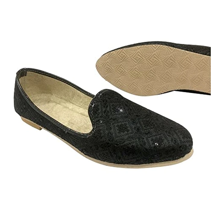 Stop n Style Punjabi Jutti for Men Black Mojari Sherwani Shoes Men's Indian Traditional Juti Wedding Loafer Shoe by Stop n Style - Image 5