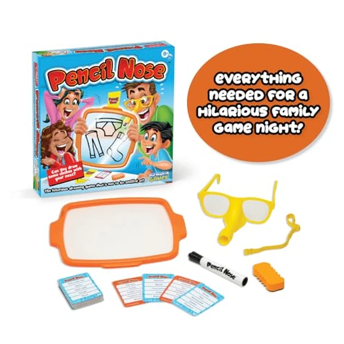Pencil Nose Board Games for Family Night - The Ultimate Drawing Game - Kids Games, Family Game, Multi-Player, Party Game - Ages 8+ by PlayMonster - Image 5