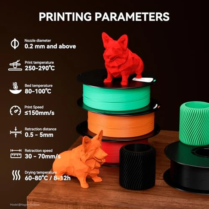 kexcelled Matte ABS Filament 1.75mm Mint Green, 3D Printer Filament ABS, Excellent Comprehensive Performance +/- 0.03mm, 1kg Spool (2.2lbs), Fit Most FDM Printer by kexcelled - Image 5