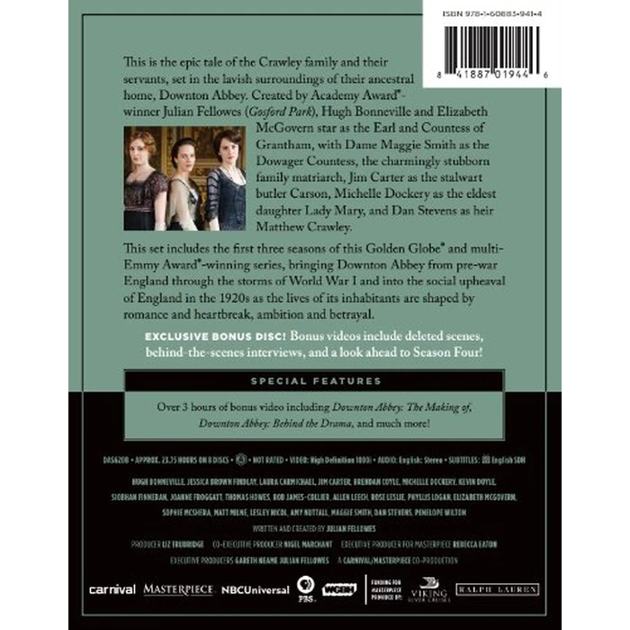 Masterpiece: Downton Abbey Seasons 1, 2 & 3 Deluxe Limited Edition (Amazon Exclusive Season 4 Bonus Features) by PBS - Image 4