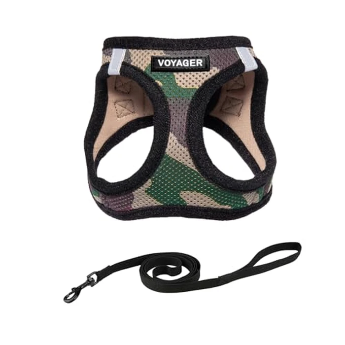 Voyager Step-in Pet Harness - All Weather Mesh, Adjustable Step in Harness for Cats and Dogs by Best Pet Supplies - 307S Army Base, XS by Best Pet Supplies - Used - Like New condition - US$8.17