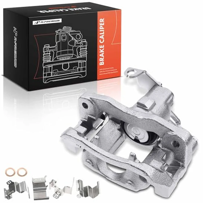 A-Premium Disc Brake Caliper Assembly with Bracket Compatible with Select Chrysler, Dodge, Ram and Volkswagen Models - Town & Country/Grand Caravan 2013-2016, C/V 13-15, Routan, 3.6L - Rear Passenger by A-premium - Image 1