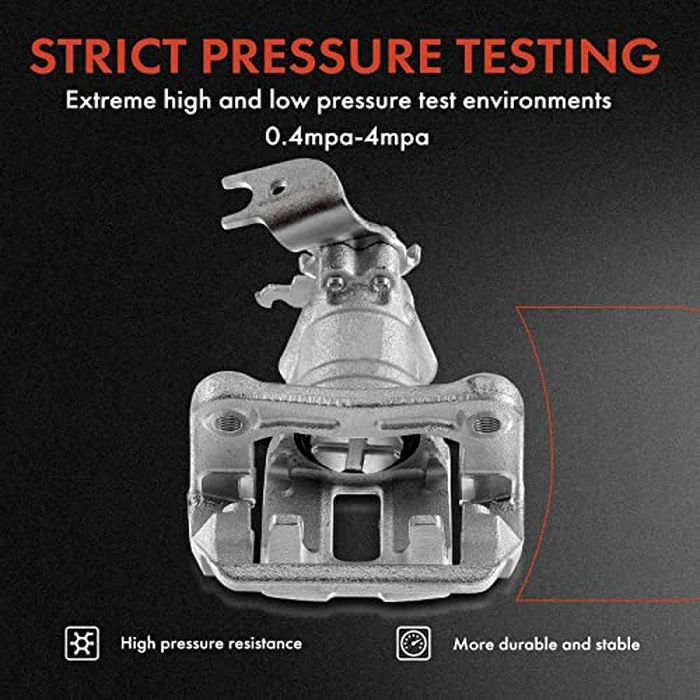 A-Premium Disc Brake Caliper Assembly with Bracket Compatible with Select Chrysler, Dodge, Ram and Volkswagen Models - Town & Country/Grand Caravan 2013-2016, C/V 13-15, Routan, 3.6L - Rear Passenger by A-premium - Image 4