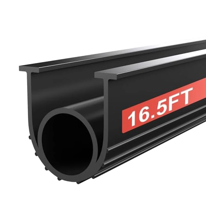 Garage Door Seals Bottom Rubber - Jobon 16.5 Ft Universal U+O Weatherproofing Garage Door Weather Stripping Bottom Seal Replacement Fits Most Standard Garage Doors, Easy Installation by Jobon - Used - Very Good condition - US$30.59