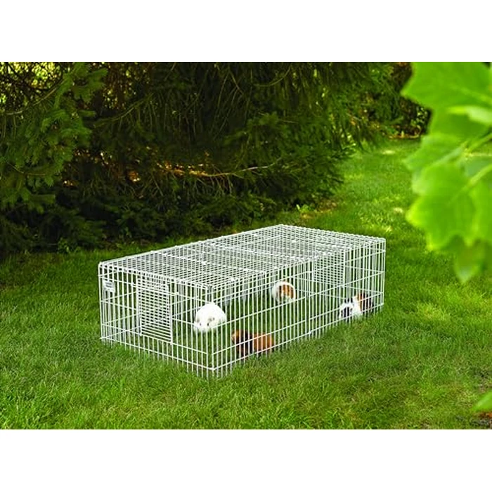 MidWest Homes for Pets Guinea Habitat Guinea Pig Cage, Cage Measures 120cm x 59.6cm x 36.5cm, Includes Top Panel and Divider Panel, White and Green, Model 171GHP by MidWest Homes for Pets - Image 7