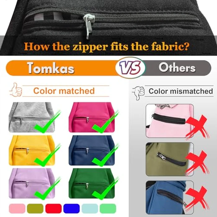 Tomkas Small Dog Cat Sling Carrier Puppy Purse Travel Wrap Soft Crossbody Pet Bag (Black, M - Zip Pocket & Adjust Strap) by TOMKAS - Image 5