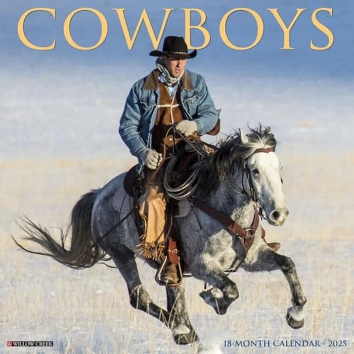 Cowboys 2025 12" x 12" Wall Calendar by WILLOW CREEK - Used - Like New condition