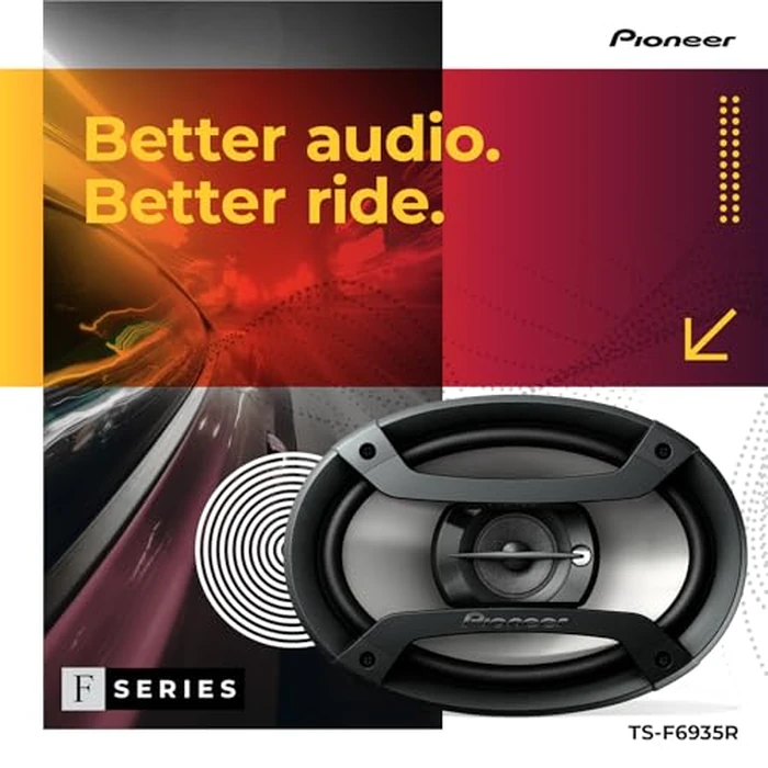 PIONEER TS-F6935R 3-Way Coaxial Car Audio Speakers - 6" x 9" Passive Car Speakers (Pair), 230 W Max Power, Black and Silver by PIONEER - Image 2