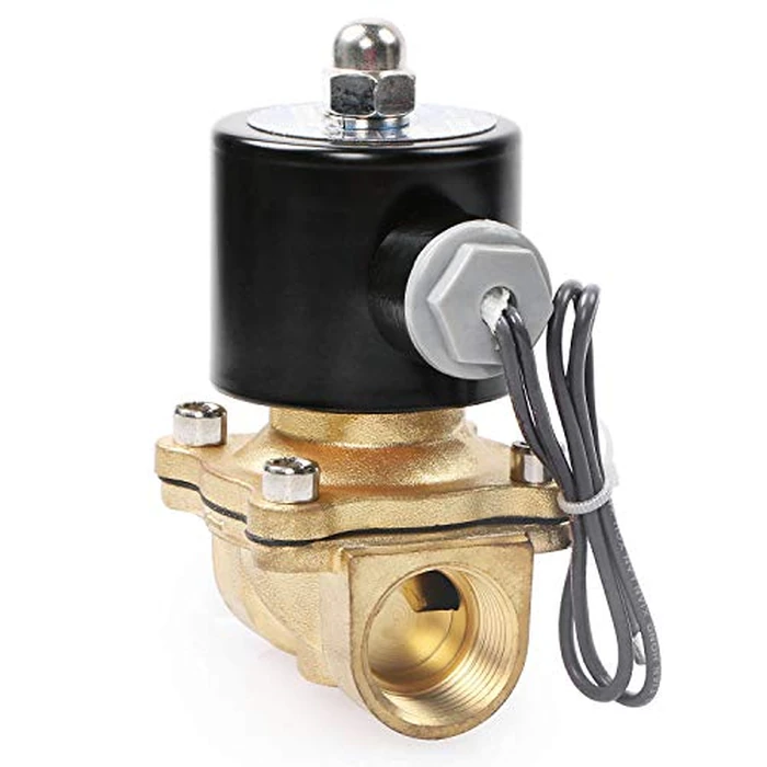 3/4" Brass Electric Solenoid Valve 24VDC N.C. Air Water Fuel VITON by U.S. Solid - Image 4