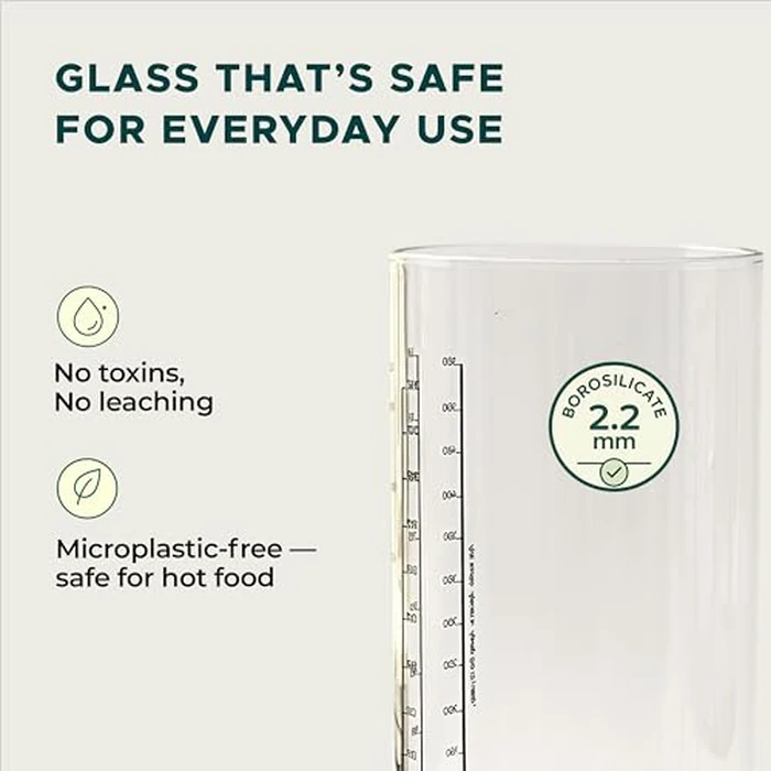 Glass Storage Containers With Lids - 4 Pack 40oz Glass Jars With Lids Airtight, Food Storage Container with Acacia Wood Air Tight Lid, Kitchen Pantry for Cereal, Flour, Rice & Coffee Bean by Bennett Road - Image 8