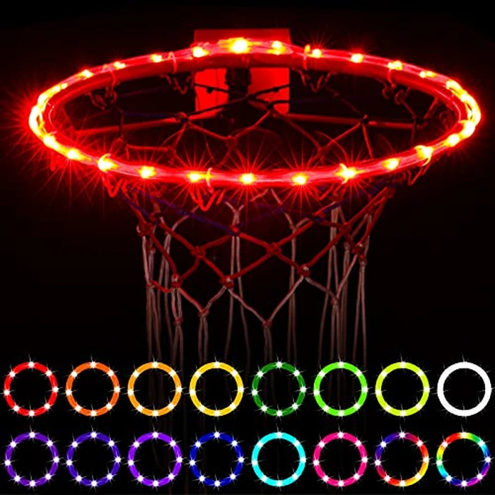 Waybelive LED Basketball Hoop Lights, Remote Control Basketball Rim LED Light, 16 Color Change by Yourself, Waterproof, Super Bright to Play at Night Outdoors, Good Gift for Kids by Waybelive - Used - Like New condition