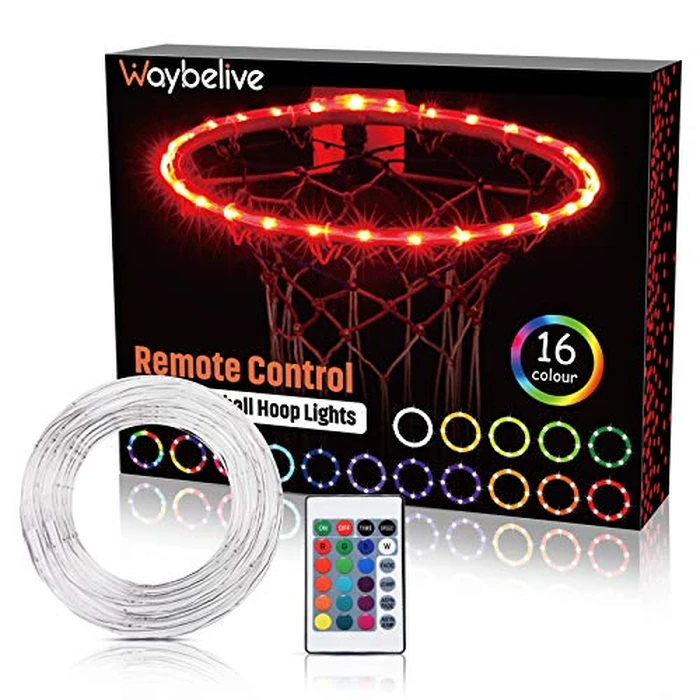 Waybelive LED Basketball Hoop Lights, Remote Control Basketball Rim LED Light, 16 Color Change by Yourself, Waterproof, Super Bright to Play at Night Outdoors, Good Gift for Kids by Waybelive - Image 6