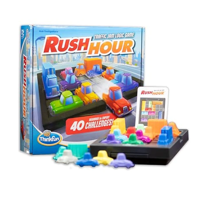 ThinkFun Rush Hour Traffic Jam Logic Game - Engaging STEM Toy for Kids Age 8 and Up - Enhances Reasoning & Planning Skills - MESH Accredited - 20+ Awards - Trusted Worldwide Seller for Over 20 Years by ThinkFun - Used - Very Good condition - US$17.76