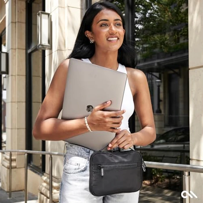 Case-Mate Electronic Organizer Travel Case - Portable Tech Travel Pouch w/Multiple Storage Mesh Pockets for Cable, Cord, Charger, Power Bank, Airpods - Airplane Essentials Bag - Black by Case-Mate - Image 7