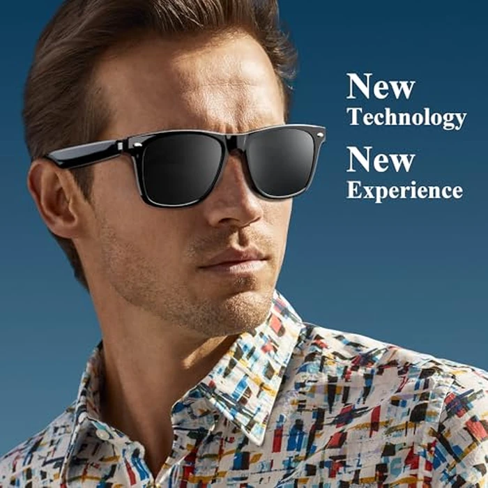 Blackview Smart Glasses, 5.3 Bluetooth Sunglasses with Open Ear Speaker, Voice Assistant Compatible, Blue Light Blocking Lens by Blackview - Image 6
