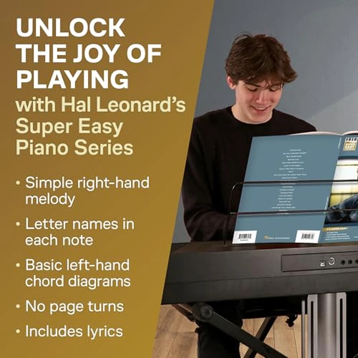 Elvis Presley Super Easy Piano Songbook | Piano Sheet Music Book for Beginners Students and Adults | Simple Songbook Melodies Letter Notes Lyrics and Chord Diagrams for Timeless Piano Enjoyment by Hal Leonard - Image 3