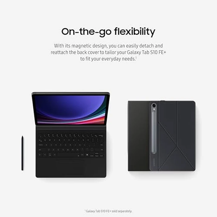 Samsung Galaxy Tab S10 FE+ Smart Book Cover for Galaxy Tab S10 FE+, Detachable Platform, PC-Like Experience, Wireless Keyboard Sharing, Black by Samsung - Image 4